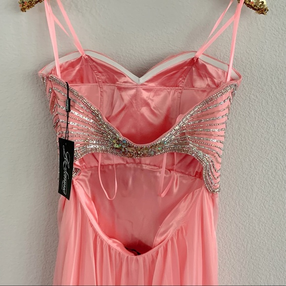 Pink Formal Evening Long Dress - Picture 3 of 6